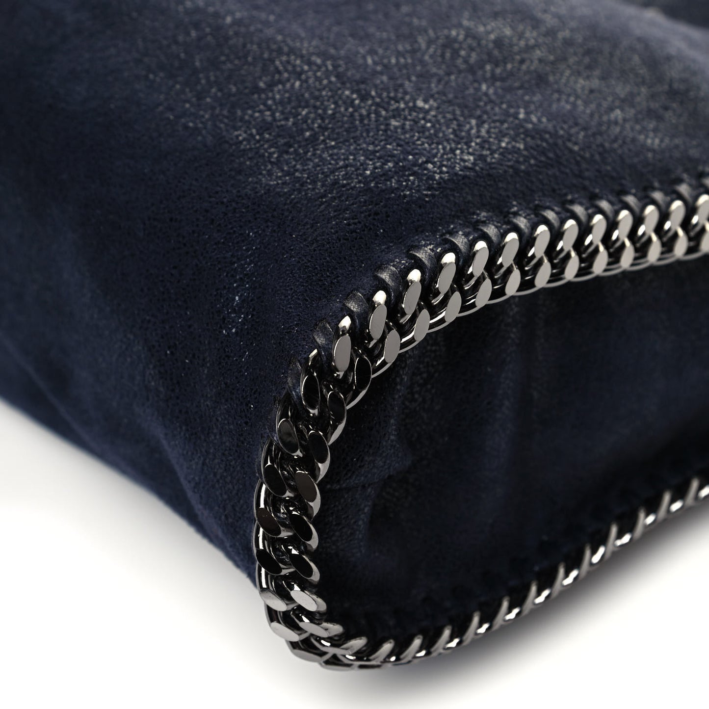 Shaggy Deer Falabella Fold Over Tote Navy