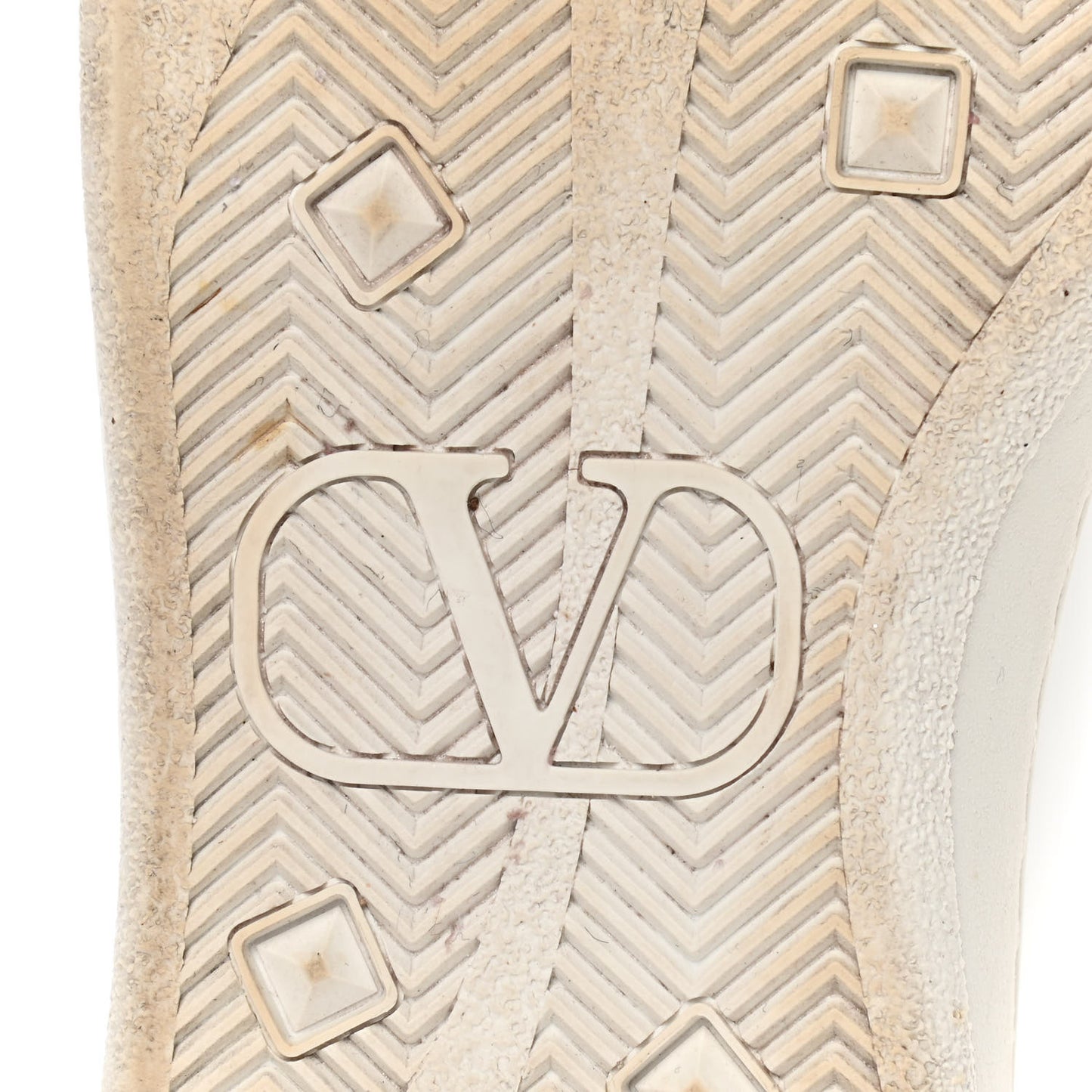 Calfskin Womens Backnet Sneakers 37.5 White