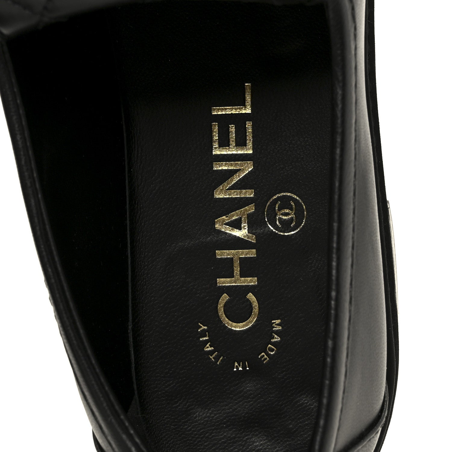 Chanel Lambskin Quilted CC Turnlock Loafers 38.5 Black 9 of 11