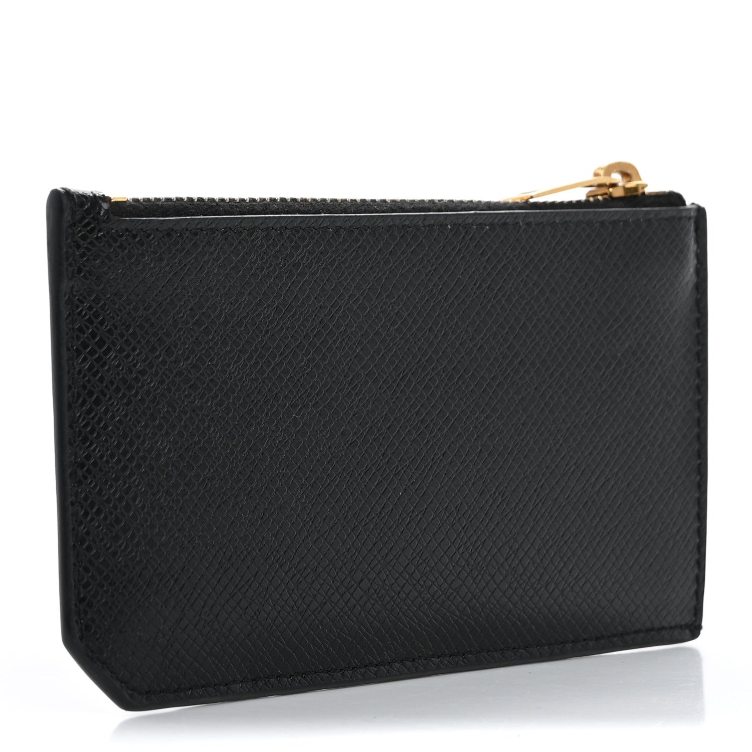 Saint Laurent Calfskin 5 Fragments Zip Pouch Card Holder Black 3 of 13