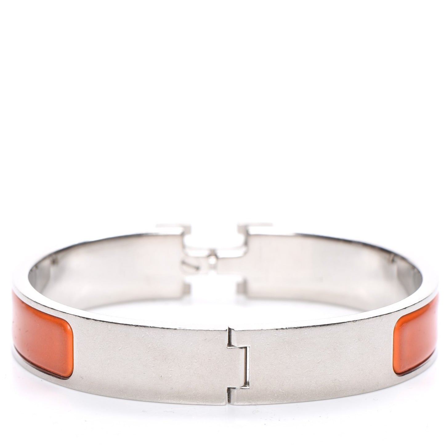 Enamel Narrow Clic Clac H Bracelet PM Orange
