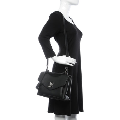 Louis Vuitton Soft Calfskin My Lockme Top Handle Black 2 of 8
