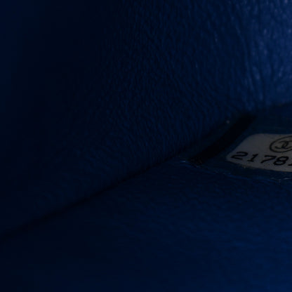 Chanel Lambskin Quilted Medium Double Flap Blue 7 of 12