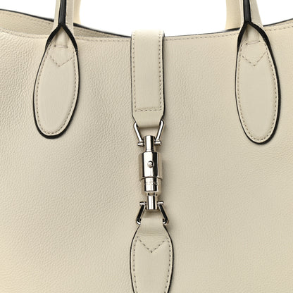 Gucci Soft Calfskin Medium Jackie Top Handle Bag Antique White 7 of 12