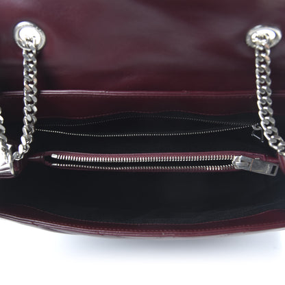 Saint Laurent Calfskin Y Quilted Monogram Medium Loulou Chain Satchel Bordeaux 5 of 9