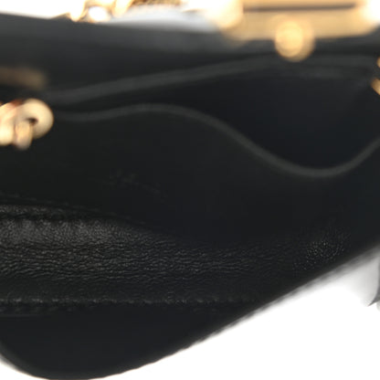Fendi Vitello Vernice Mou Nano Baguette Belt Charm Black 5 of 8