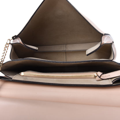 Chloe Calfskin Suede Medium Faye Shoulder Bag Cement Pink 5 of 12
