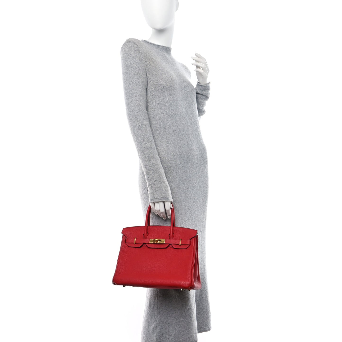 Togo Birkin 30 Rouge Casaque
