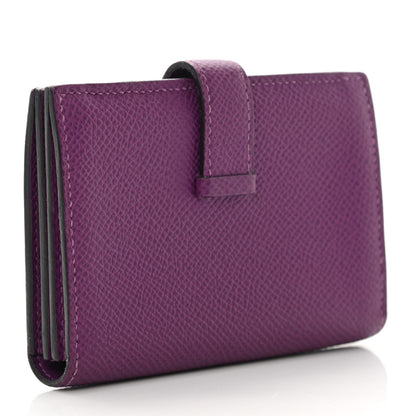 Hermes Epsom Bearn Card Holder Wallet Anemone 4 of 15