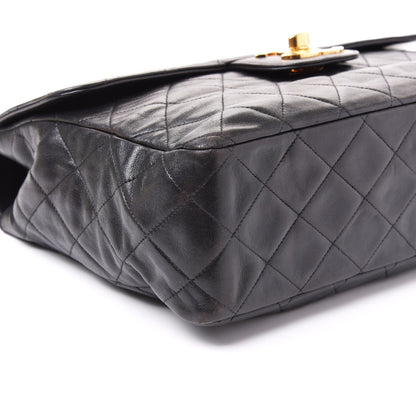 Chanel Lambskin Quilted Jumbo Single Flap Black 5 of 9