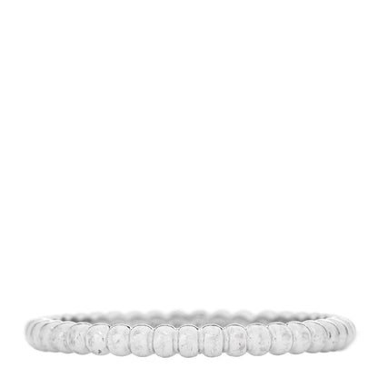 Van Cleef & Arpels 18K White Gold Small Perlee Ring 60 9 1 of 5