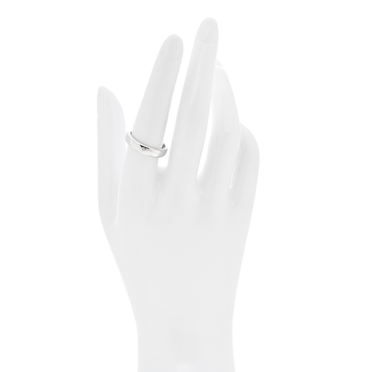 Tiffany Platinum 4.5mm Forever Wedding Band Ring 56 7.5 2 of 5