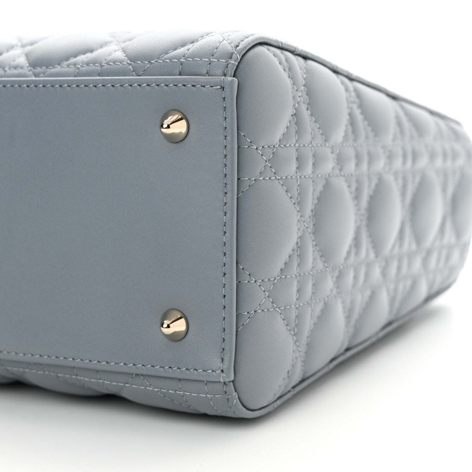 Christian Dior Lambskin Cannage Medium Lady Dior Cloud Blue 10 of 11