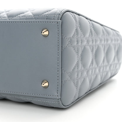 Christian Dior Lambskin Cannage Medium Lady Dior Cloud Blue 10 of 11