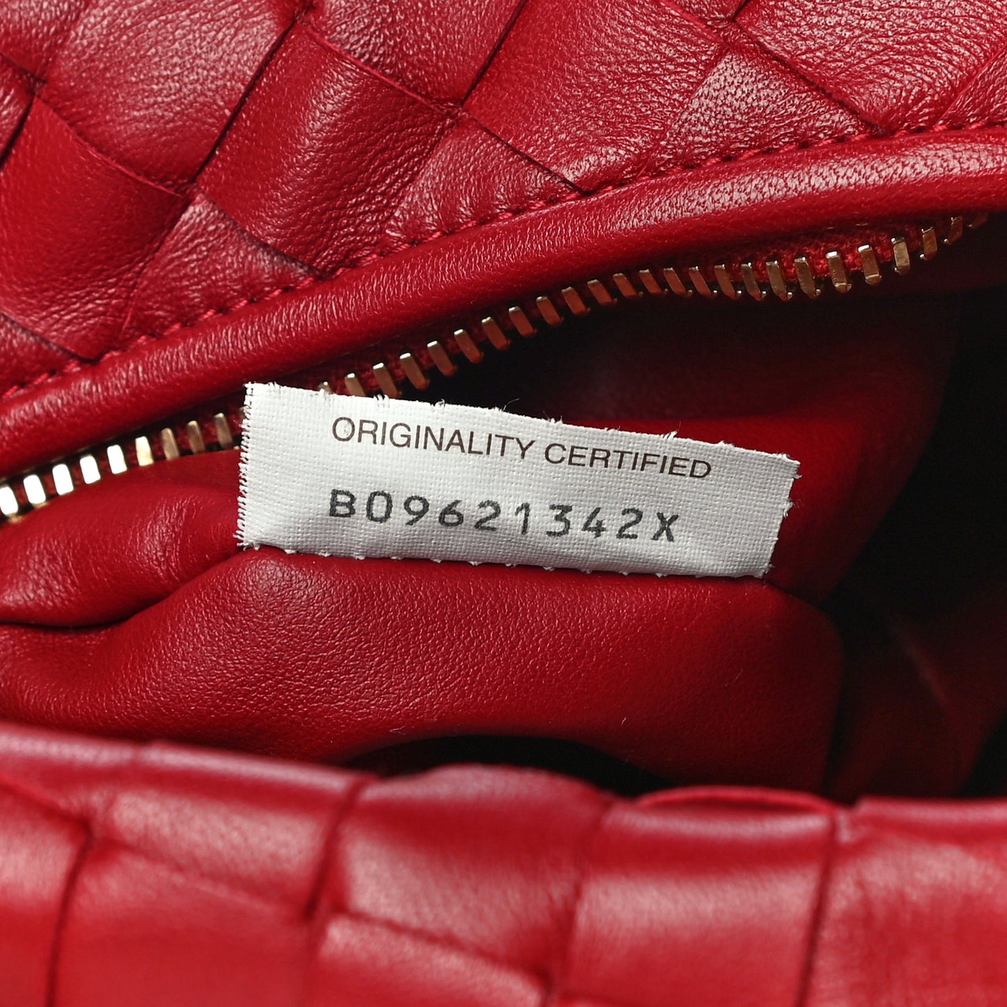 Nappa Intrecciato Mini Jodie Dark Red