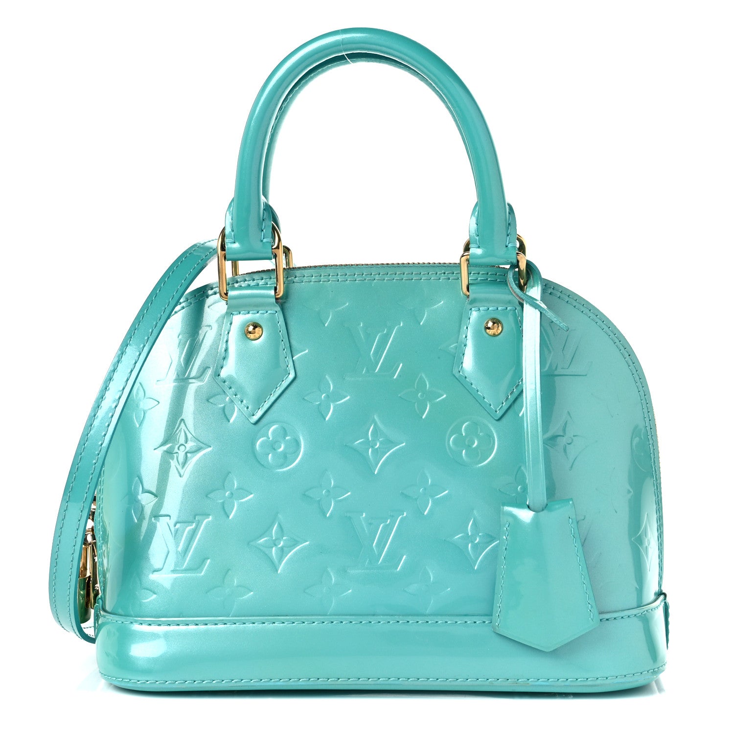 Louis Vuitton Vernis Alma BB Blue Lagon 1 of 16