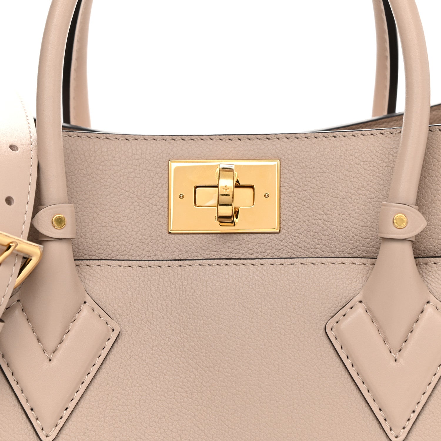 Louis Vuitton Calfskin Monogram On My Side Greige 8 of 10
