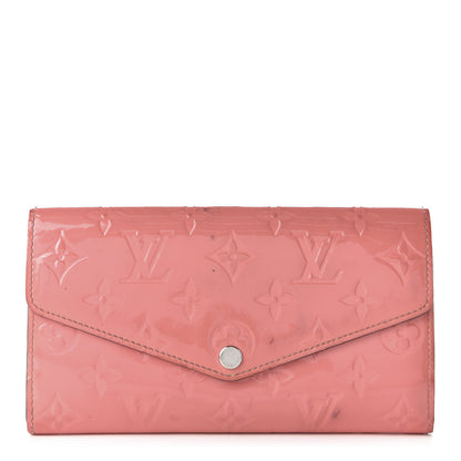 Louis Vuitton Vernis Sarah Wallet NM Poppy 1 of 12