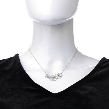 Tiffany Platinum Diamond Tanzanite Paper Flowers Open Cluster Pendant Necklace 2 of 6