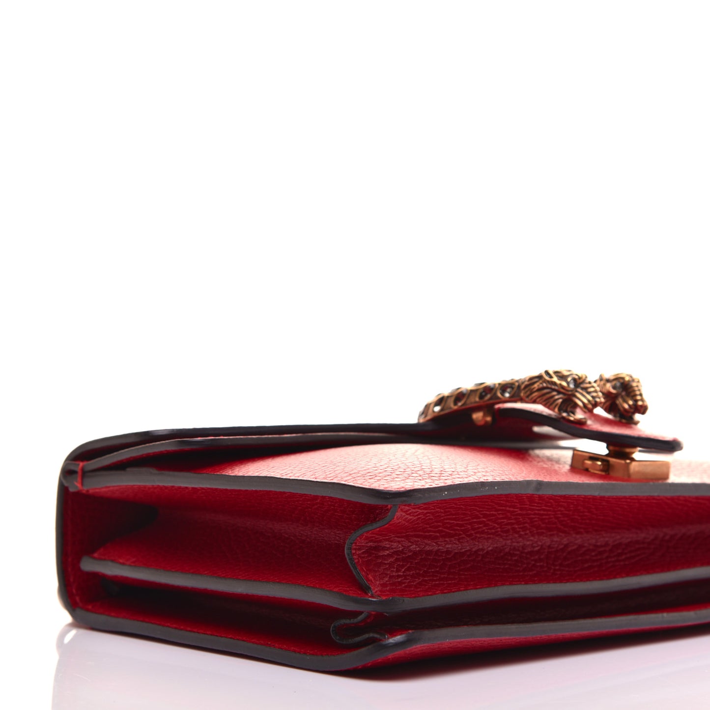Dollar Calfskin Swarovski Crystal Small Dionysus Shoulder Bag Hibiscus Red