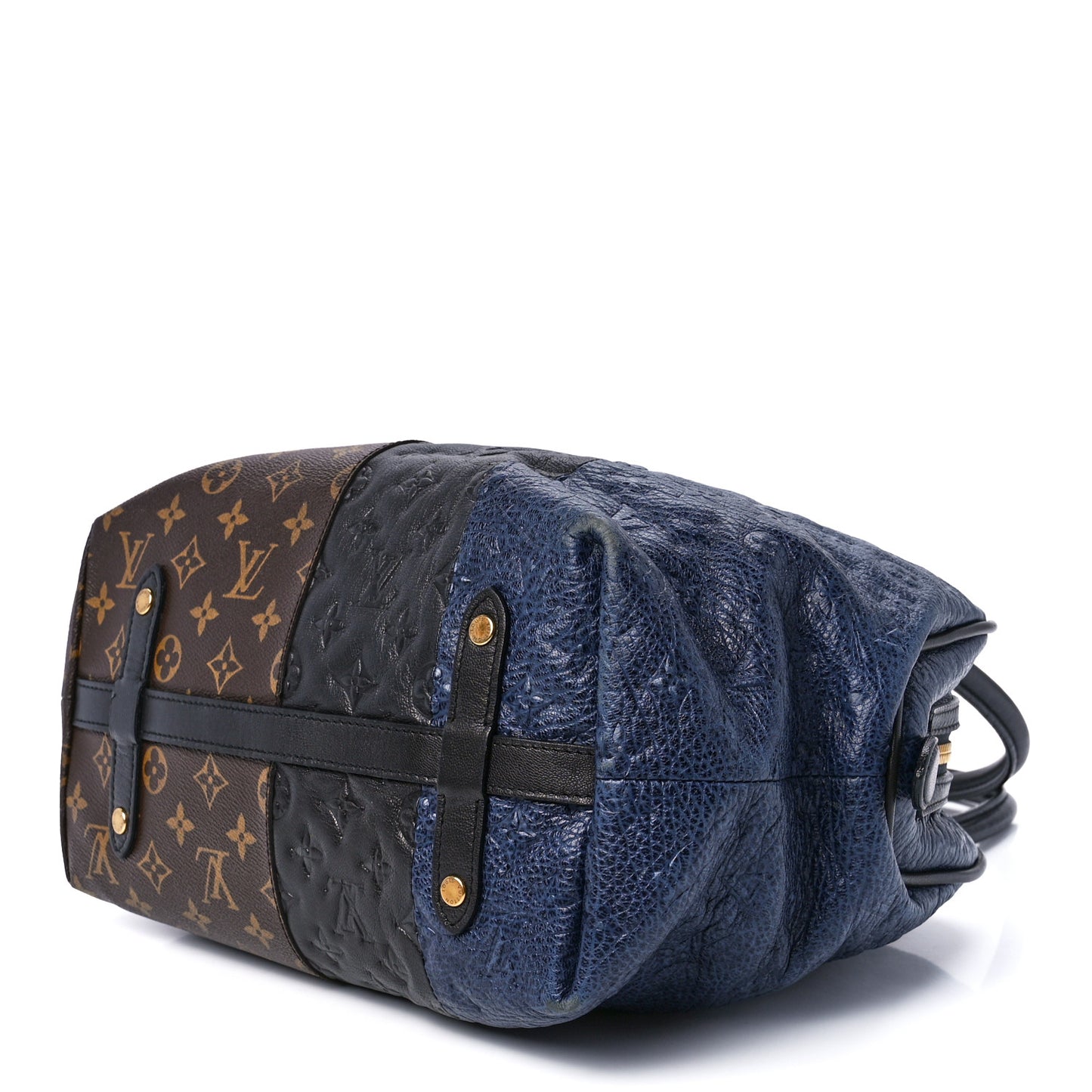 Monogram Stripes Medium Bag Marine