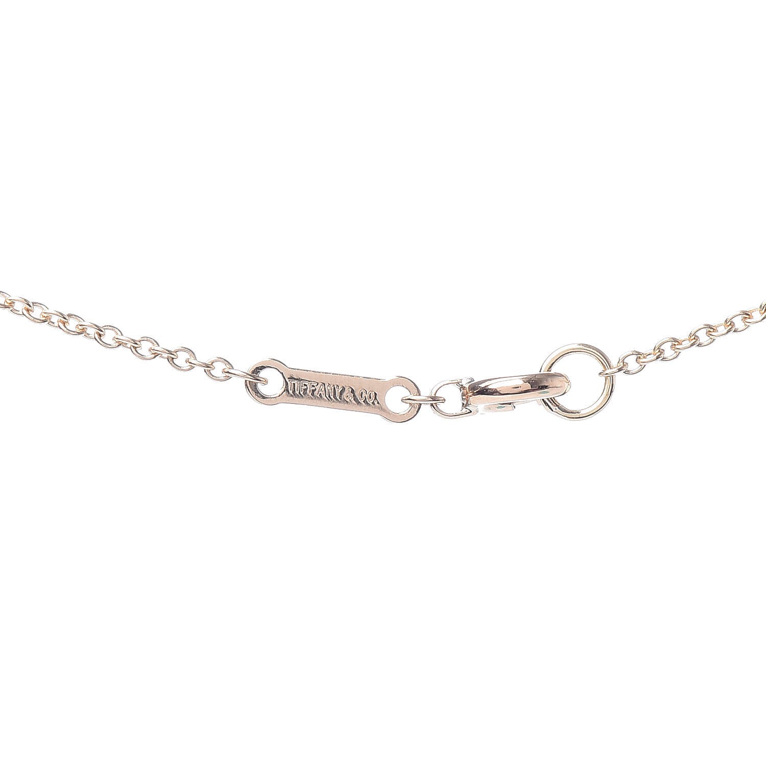 Tiffany 18K Yellow Gold Elsa Peretti Small Open Heart Pendant Necklace 5 of 8