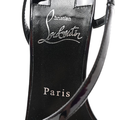 Christian Louboutin Patent Psychic Rosalie 100 Sandals 36 Black 7 of 9