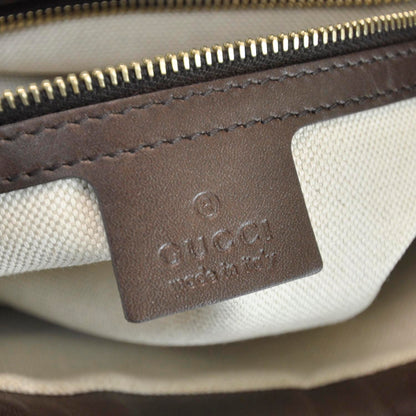 Gucci Monogram Vintage Web Medium Hobo Dark Brown 8 of 9