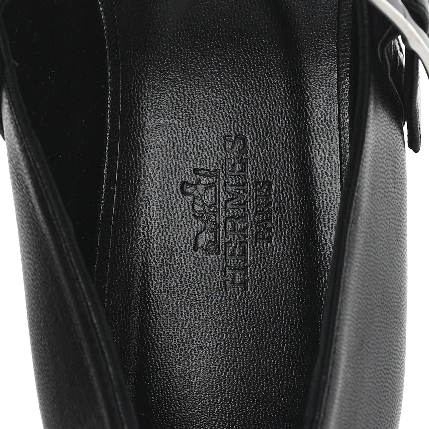 Hermes Goatskin Jane Ballet Flats 36.5 Black 8 of 10