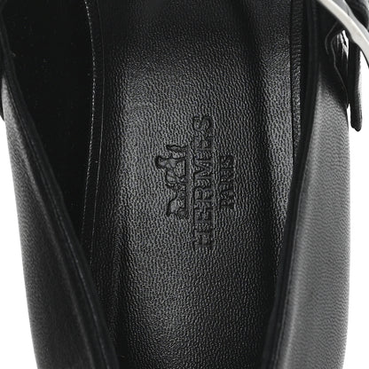 Hermes Goatskin Jane Ballet Flats 36.5 Black 8 of 10