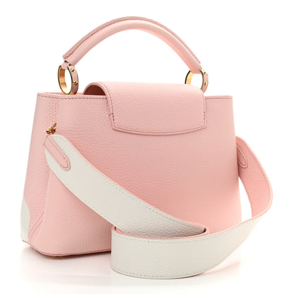 Louis Vuitton Taurillon Monogram Flower Capucines BB Pink Creme 3 of 9