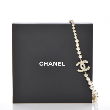 Chanel Graduated Pearl CC Short Necklace Gold 7 of 7