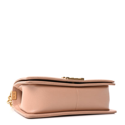 Chanel Caviar Quilted Medium Boy Flap Beige 3 of 10