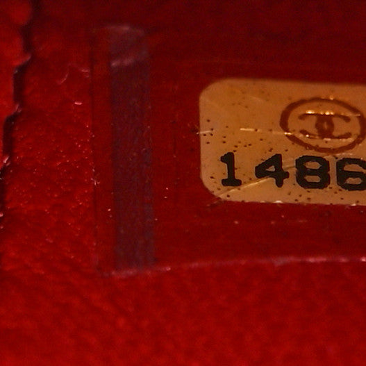 Chanel Lambskin Quilted Wallet On Chain WOC Red 7 of 9
