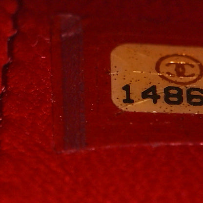 Chanel Lambskin Quilted Wallet On Chain WOC Red 7 of 9