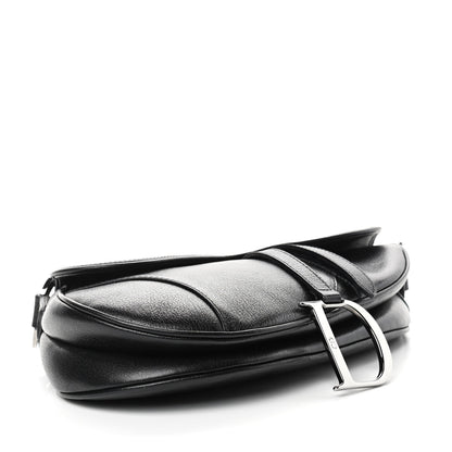 Christian Dior Calfskin Saddle Bag Black 4 of 10