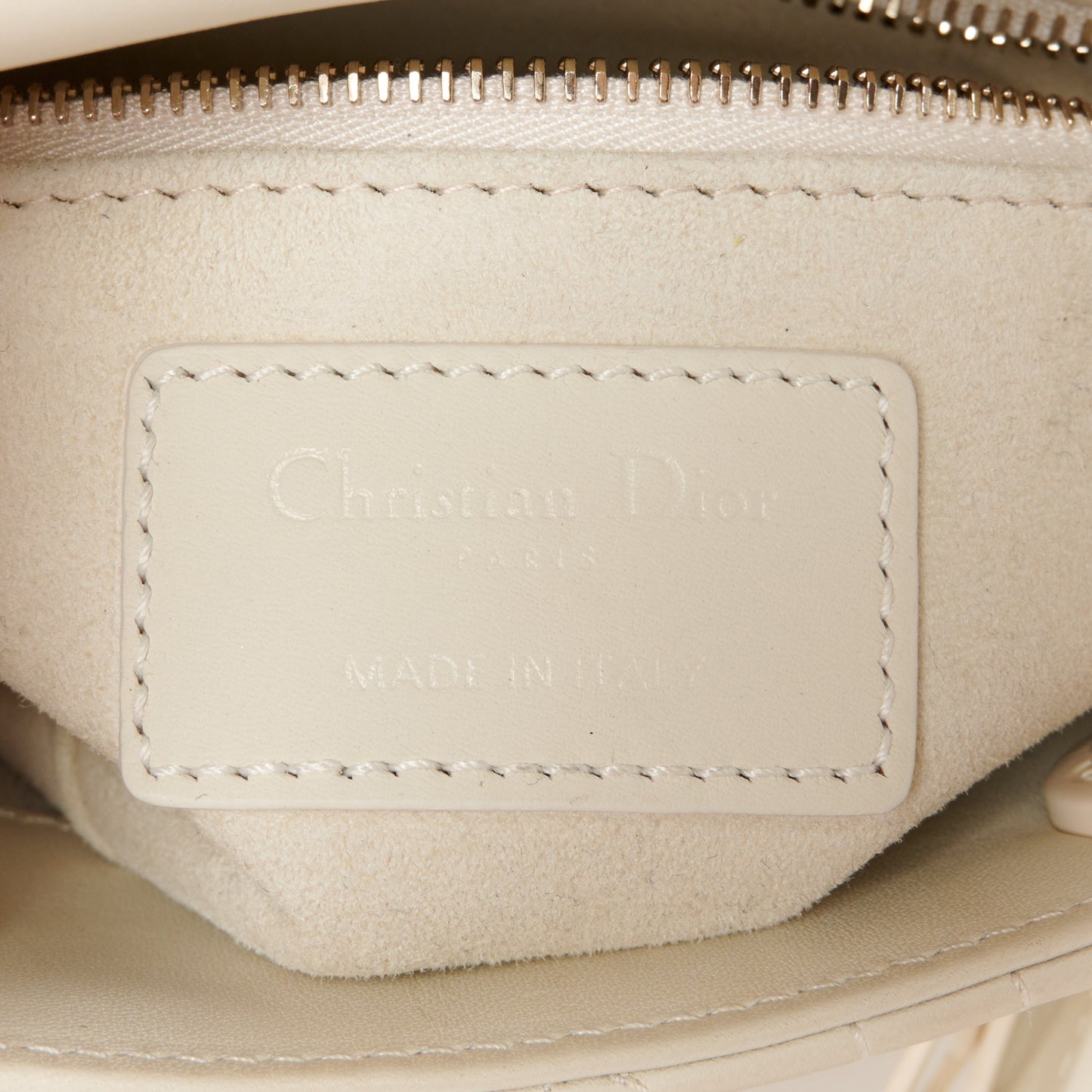 Ultra Matte Calfskin Cannage Mini Lady Dior Latte