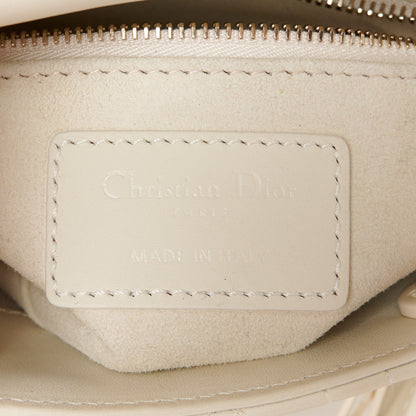 Christian Dior Ultra Matte Calfskin Cannage Mini Lady Dior Latte 6 of 12
