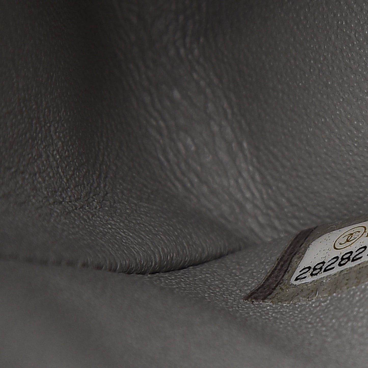Lambskin Quilted Small Double Flap Grey