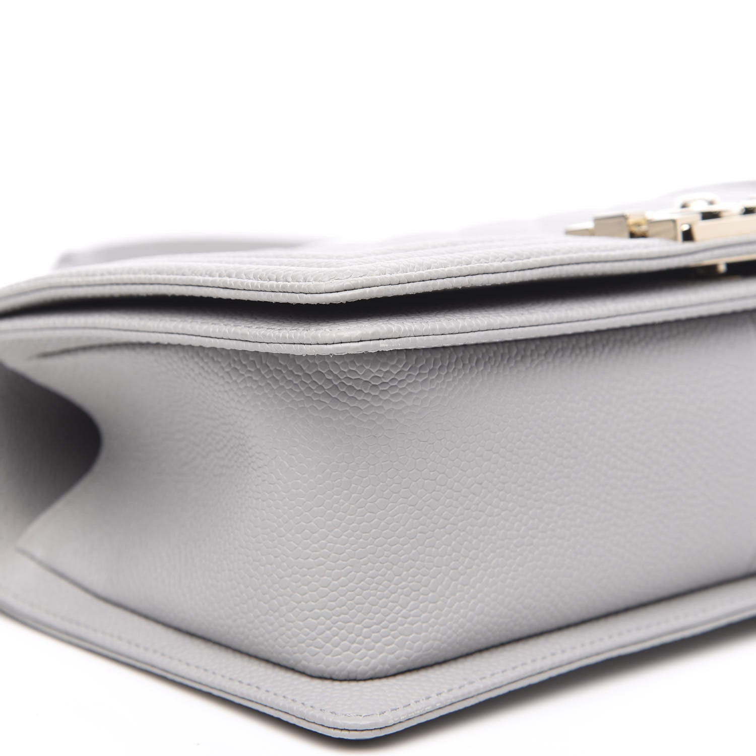 Chanel Caviar Quilted Medium Boy Flap Grey 8 of 10