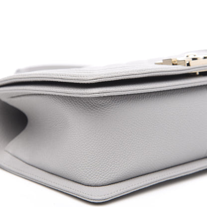 Chanel Caviar Quilted Medium Boy Flap Grey 8 of 10
