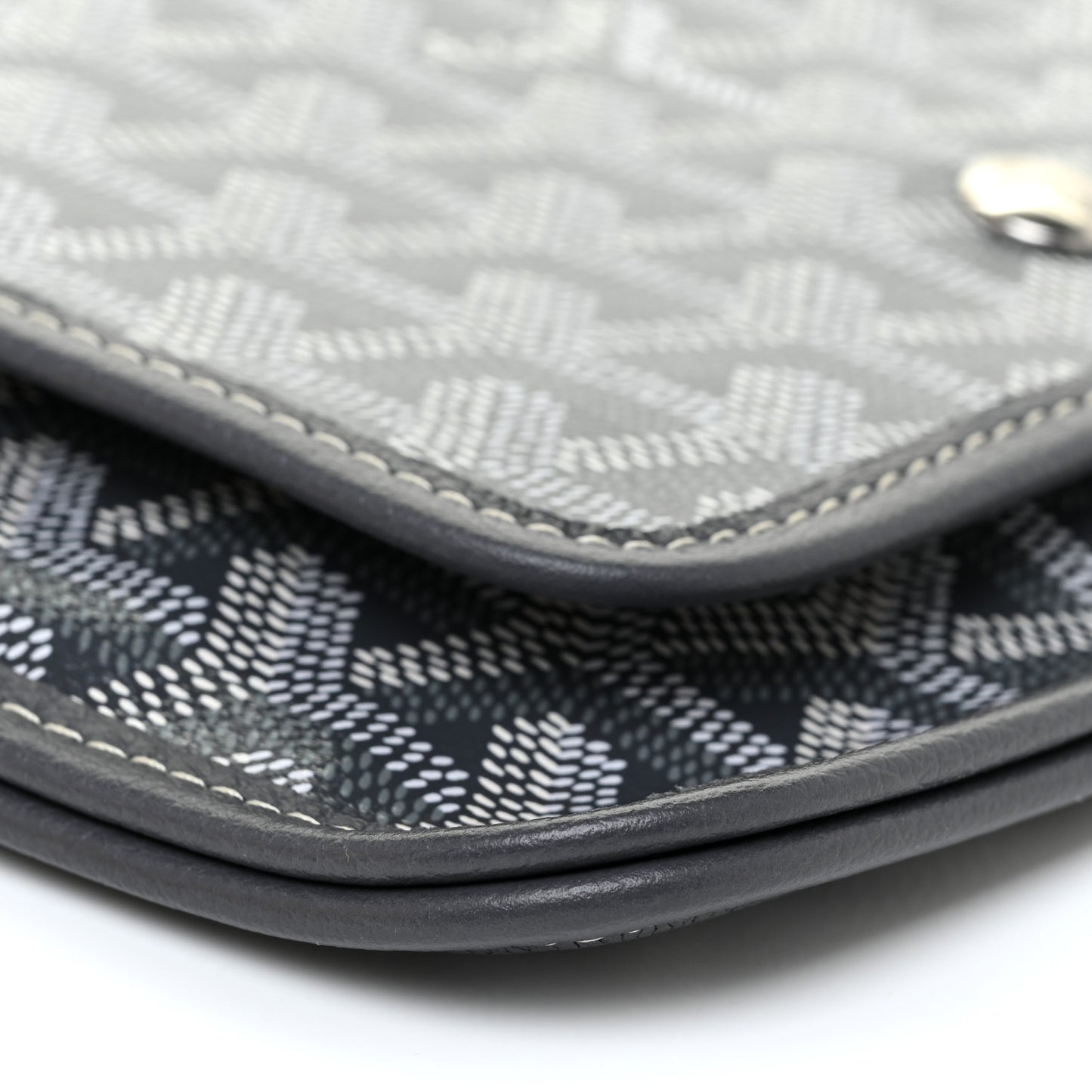 Goyardine Plumet Wallet Clutch Grey