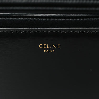 Celine Shiny Calfskin Medium Triomphe Black 6 of 8