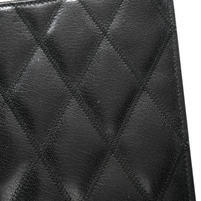 Givenchy Goatskin Diamond Quilted GV3 Medium Pouch Black 8 of 12