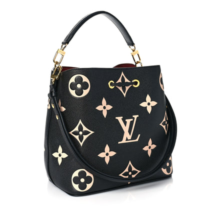 Louis Vuitton Empreinte Monogram Giant Neonoe MM Black Beige 4 of 10