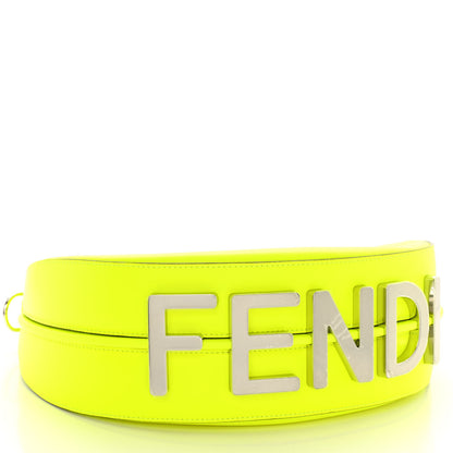 Fendi Vitello Grace Matte Small Fendigraphy Hobo Bag Neon Yellow 4 of 10