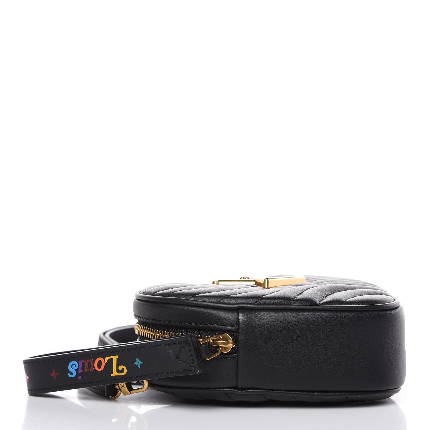 Louis Vuitton Calfskin New Wave Heart Bag Black 4 of 8