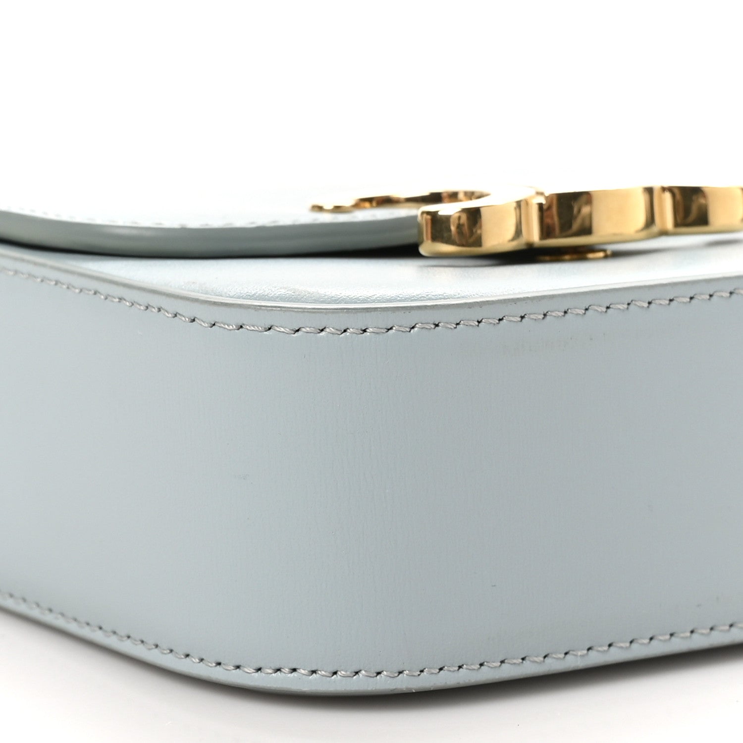 Celine Shiny Calfskin Mini Triomphe Ice Blue 9 of 11