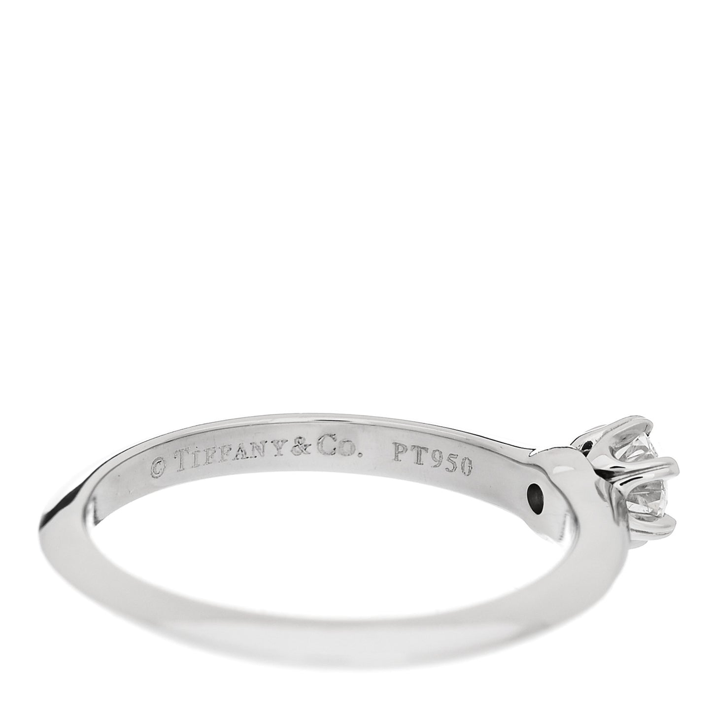 Platinum Diamond .18ct Solitaire Engagement Ring 48 4.5