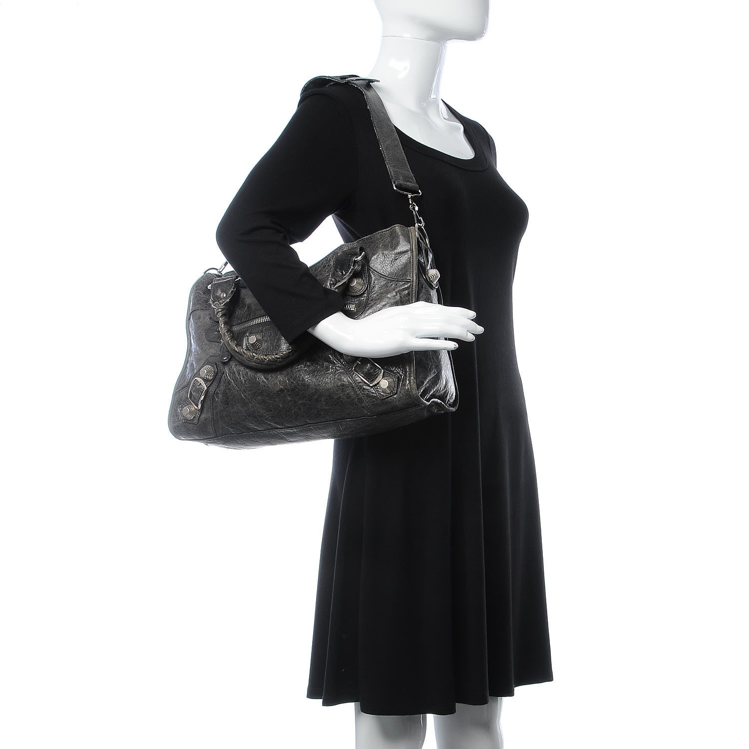Balenciaga Agneau Giant 21 Silver Hardware City Anthracite 3 of 20
